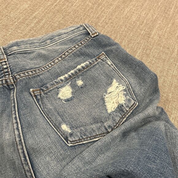 J Brand Jeans Ivy Womens 26 High Rise Bleach Wrecked Faded Cropped Button Fly - Picture 9 of 15